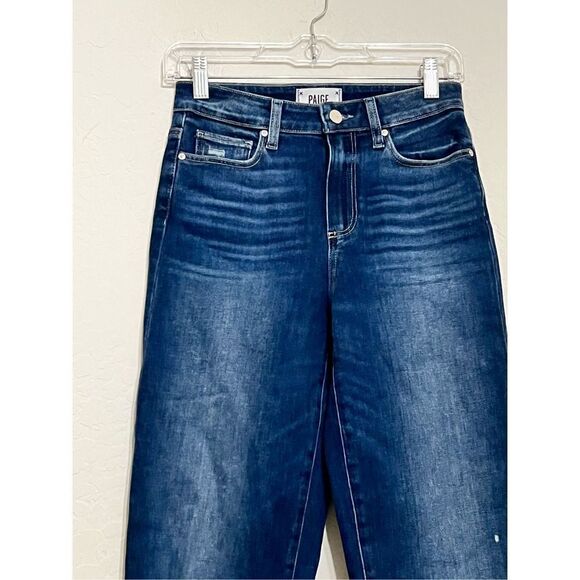 Paige Atley Ankle Flare Lookout Destructed Jeans - 26 - Picture 2 of 3